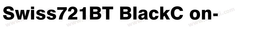 Swiss721BT BlackC on字体转换